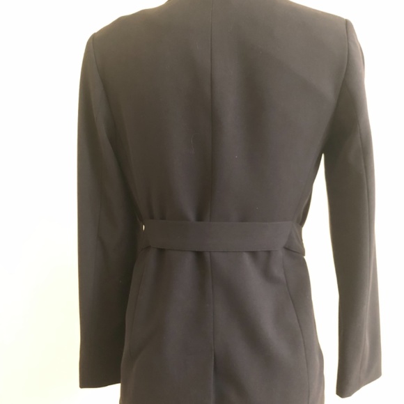 New With Tags, Calvin Klein Belted Blazer, Black - Picture 11 of 14